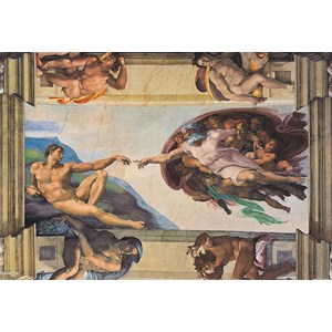 Clementoni (31402) - Michelangelo: "Erschaffung Adams" - 1000 Teile Puzzle