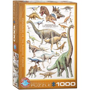 Eurographics (6000-0099) - "Dinosaurier des Jura" - 1000 Teile Puzzle