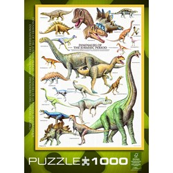 Eurographics (6000-0099) - "Dinosaurier des Jura" - 1000 Teile Puzzle
