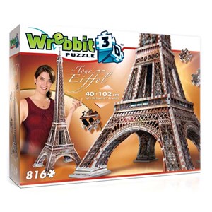 Wrebbit (W3D-2009) - "Eiffelturm" - 816 Teile Puzzle