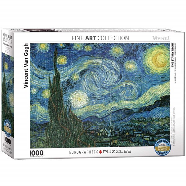 Eurographics (6000-1204) - Vincent van Gogh: "Sternennacht" - 1000 Teile Puzzle