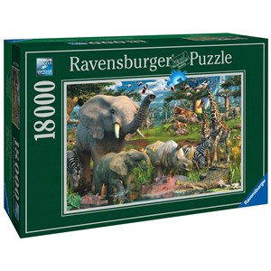 Ravensburger (17823) - "An der Wasserstelle" - 18000 Teile Puzzle