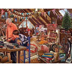 White Mountain (1123PZ) - Steve Crisp: "Attic Treasures" - 1000 Teile Puzzle