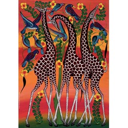 Heye (29426) - Edward Tingatinga: "Giraffes" - 1000 Teile Puzzle