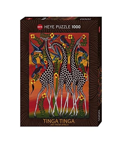 Heye (29426) - Edward Tingatinga: "Giraffes" - 1000 Teile Puzzle