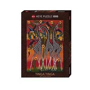 Heye (29426) - Edward Tingatinga: "Giraffes" - 1000 Teile Puzzle