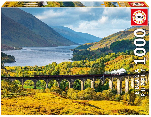Educa (16749) - "Glenfinnan Viaduct, Scotland" - 1000 Teile Puzzle