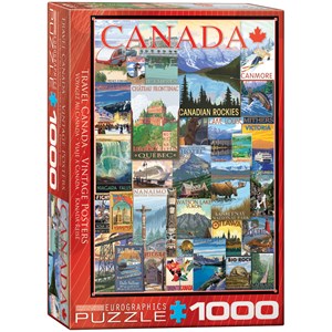 Eurographics (6000-0778) - "Alte kanadische Postkarten" - 1000 Teile Puzzle