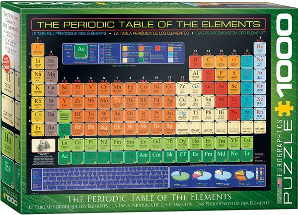 Eurographics (6000-1001) - "Das Periodensystem der Elemente nach Dimitri Mendeleev" - 1000 Teile Puzzle