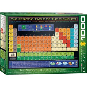 Eurographics (6000-1001) - "Das Periodensystem der Elemente nach Dimitri Mendeleev" - 1000 Teile Puzzle