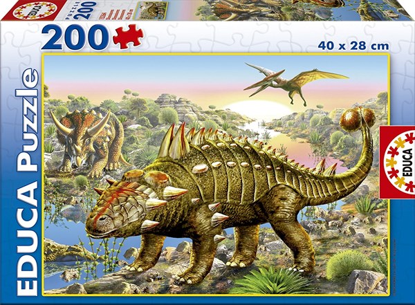 Educa (15264) - Adrian Chesterman: "Dinosaurs" - 200 Teile Puzzle