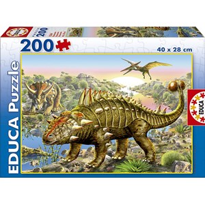 Educa (15264) - Adrian Chesterman: "Dinosaurs" - 200 Teile Puzzle