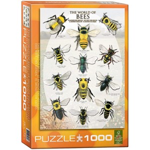 Eurographics (6000-0230) - "Die Welt der Bienen" - 1000 Teile Puzzle