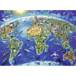 Ravensburger (13227) - Adrian Chesterman: "Welt Denkmäler" - 300 Teile Puzzle