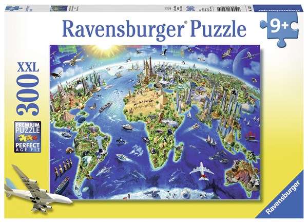 Ravensburger (13227) - Adrian Chesterman: "Welt Denkmäler" - 300 Teile Puzzle