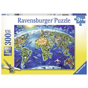 Ravensburger (13227) - Adrian Chesterman: "Welt Denkmäler" - 300 Teile Puzzle