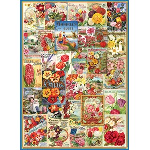 Eurographics (6000-0806) - "Blumen-Saatgutkatalog" - 1000 Teile Puzzle