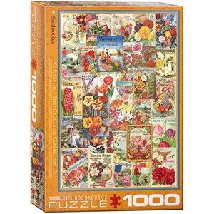 Eurographics (6000-0806) - "Blumen-Saatgutkatalog" - 1000 Teile Puzzle