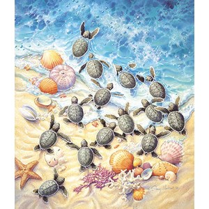 SunsOut (SV45501) - Sherry Vintson: "Schildkrötenbabys" - 550 Teile Puzzle