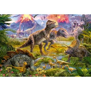 Educa (15969) - "Zusammenkunft der Dinosaurier" - 500 Teile Puzzle