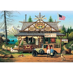 Buffalo Games (2619) - Charles Wysocki: "Proud Lil' Angler" - 300 Teile Puzzle