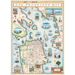 MasterPieces (71705) - "San Francisco Bay" - 1000 Teile Puzzle