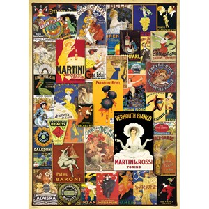 Eurographics (6000-0769) - "Berühmte Poster, Verschiedene Motive" - 1000 Teile Puzzle