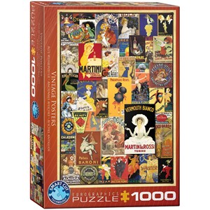 Eurographics (6000-0769) - "Berühmte Poster, Verschiedene Motive" - 1000 Teile Puzzle