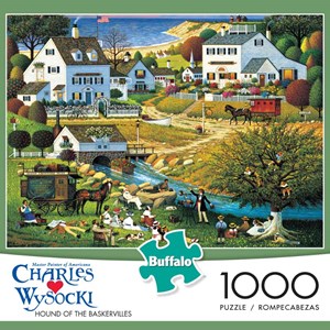 Buffalo Games (11427) - Charles Wysocki: "Hound of the Baskervilles" - 1000 Teile Puzzle