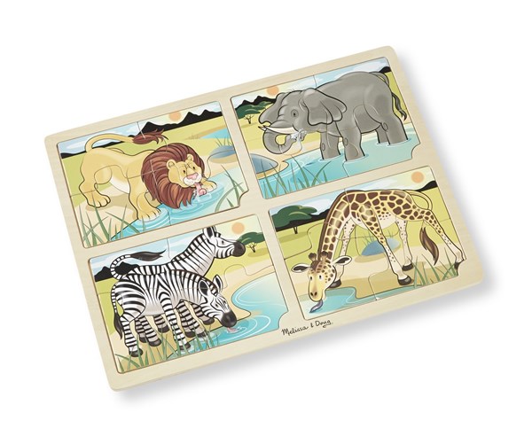 Melissa and Doug (9366) - "Safari" - 16 Teile Puzzle