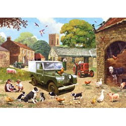 Gibsons (G6170) - Kevin Walsh: "Ein belebter Bauernhof" - 1000 Teile Puzzle