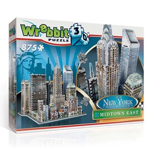 Wrebbit (W3D-2011) - "New York: Midtown East - Chrysler" - 875 Teile Puzzle