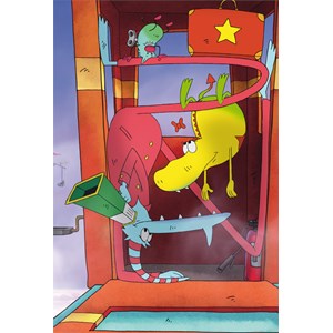 Schmidt Spiele (56227) - "Große Schwester, Molly Monster" - 48 Teile Puzzle