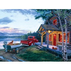 Buffalo Games (11229) - Darrell Bush: "Cabin Fever" - 1000 Teile Puzzle