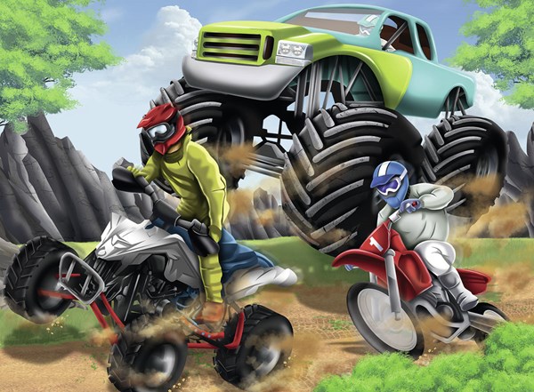 Ravensburger (12821) - "Power Vehicles" - 200 Teile Puzzle