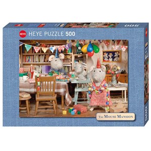 Heye (29705) - Karina Schaapman: "Mouse Mansion, Celebration" - 500 Teile Puzzle