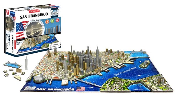 4D Cityscape (40044) - "San Francisco" - 1100 Teile Puzzle