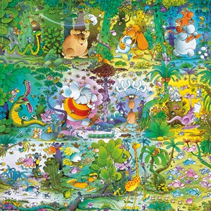 Heye (29799) - Guillermo Mordillo: "Tierwelt" - 1000 Teile Puzzle