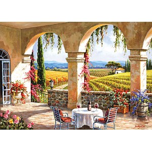 Anatolian (4523) - "Terrasse auf dem Weinberg" - 1500 Teile Puzzle