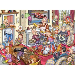 Jumbo (17406) - Graham Thompson: "Wasgij Mystery 10 - Endlich Frühling!" - 1000 Teile Puzzle