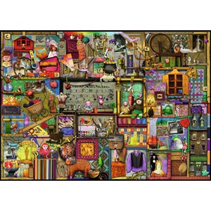 Ravensburger (19412) - Colin Thompson: "Der Handarbeitsschrank" - 1000 Teile Puzzle
