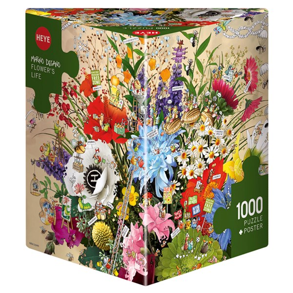 Heye (29787) - Marino Degano: "Blumiges Leben" - 1000 Teile Puzzle
