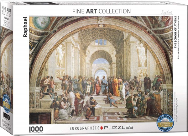 Eurographics (6000-4141) - Raphael: "Die Schule von Athen" - 1000 Teile Puzzle