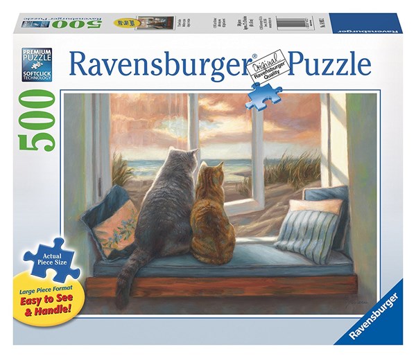 Ravensburger (14903) - Lucie Bilodeau: "Fensterfreunde" - 500 Teile Puzzle