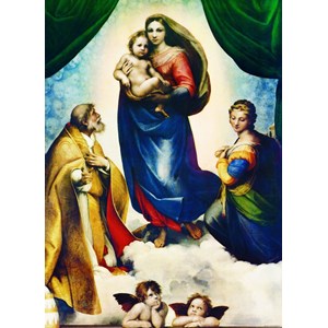 Eurographics (6000-1211) - Raphael: "Die Sixtinische Madonna" - 1000 Teile Puzzle
