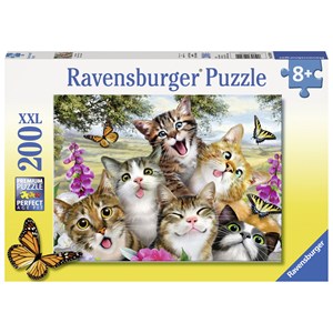 Ravensburger (12620) - Howard Robinson: "Friendly Felines" - 200 Teile Puzzle