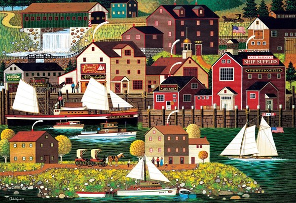 Buffalo Games (2050) - Charles Wysocki: "The Cambridge (Art & Photo)" - 2000 Teile Puzzle