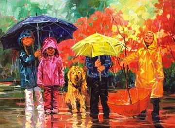 Anatolian (PER3153) - "Freude im Regen" - 1000 Teile Puzzle