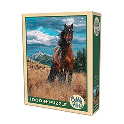 Cobble Hill (51812) - Kim Penner: "Wildpferde in der Landschaft" - 1000 Teile Puzzle