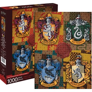 Aquarius (65303) - "Harry Potter Crests" - 1000 Teile Puzzle